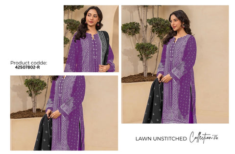 Set of Nishat Print Lawn V-623