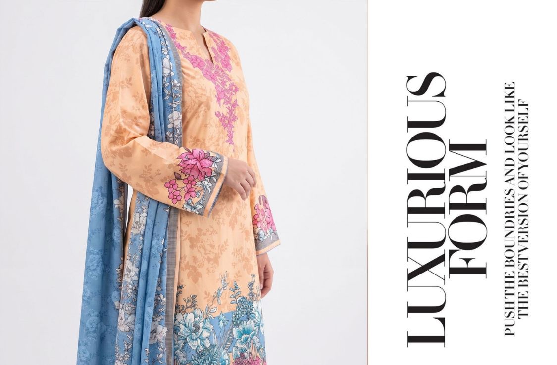 Set of Nishat Printed Linen 3 Piece