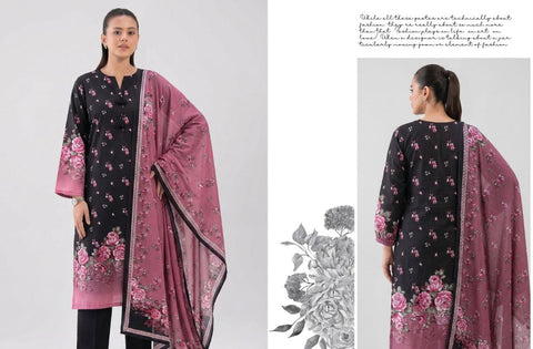 Set of Nishat Printed Linen 3 Piece