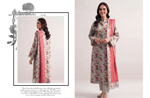 Set of Sapphire Printed Khaddar 3-Pc