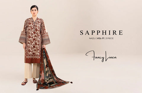 set of sapphire linen 3pc