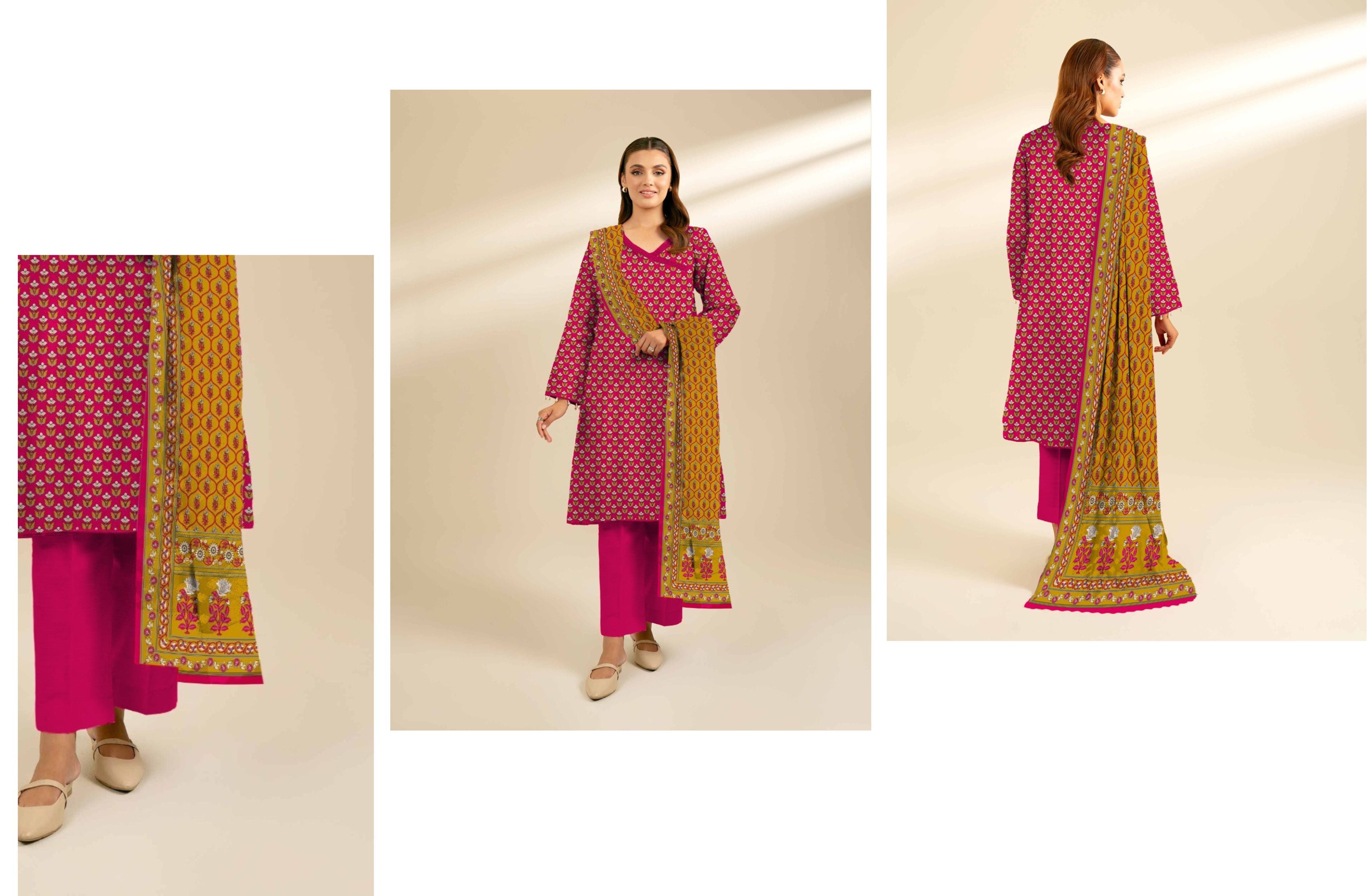 set of sapphire linen 3pc
