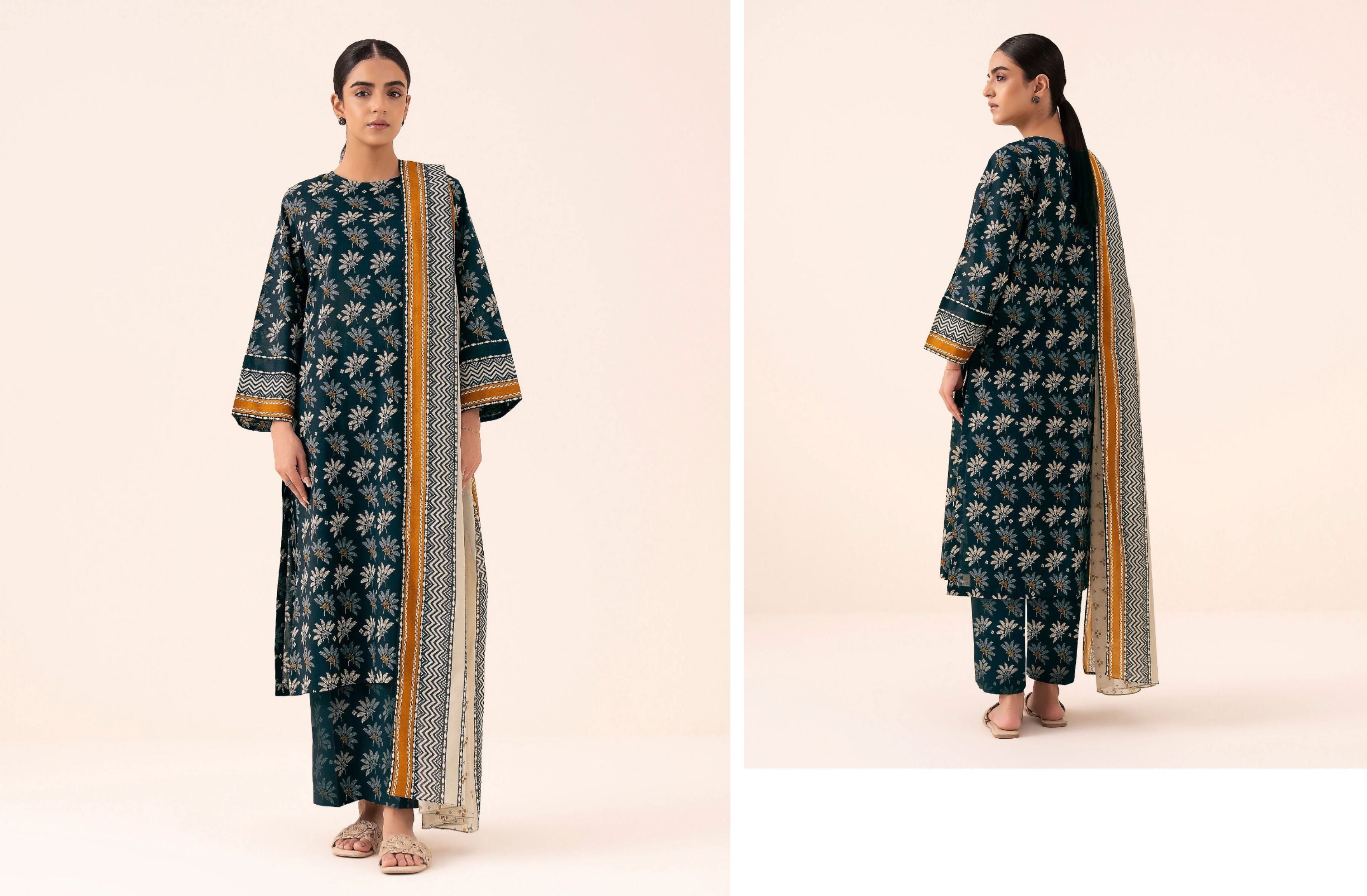 set of sapphire linen 3pc