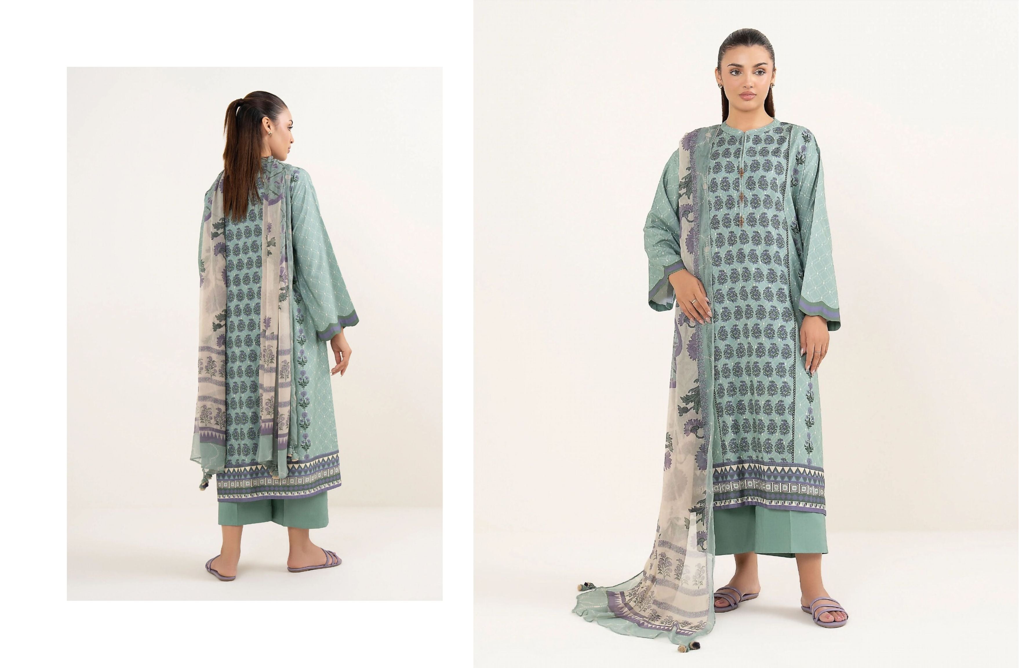 set of sapphire linen 3pc