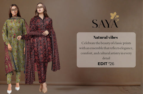 Set of Saya Printed Lawn 3PC 01
