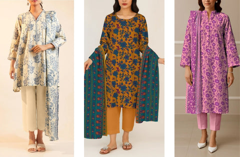 Set of Saya Printed Lawn 3PC