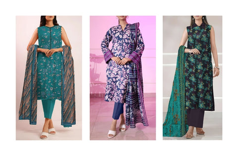 Set of Saya Printed Lawn 3PC