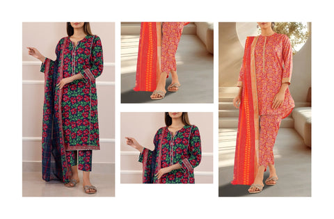 Set of Saya Printed Lawn 3PC 01