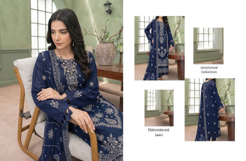 Set of Zarmeen Emaan Fancy Lawn 3PC 937