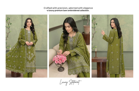 Set of Zarmeen Emaan Fancy Lawn 3PC 937