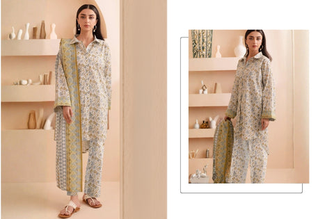 Set of Zellbury Printed Lawn 3PC