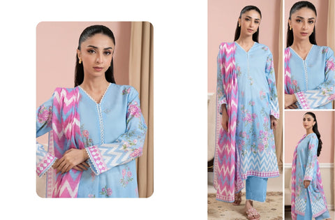 Set of Zellbury Printed Lawn 3PC
