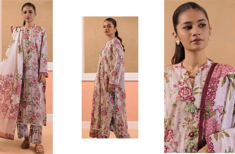 Set of Zellbury Printed Lawn 3PC