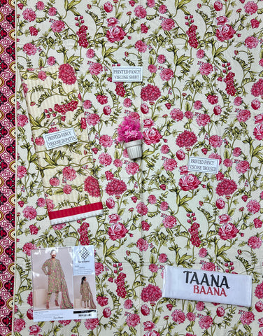 Taana Baana Printed Viscose 3-Pc TB-4304