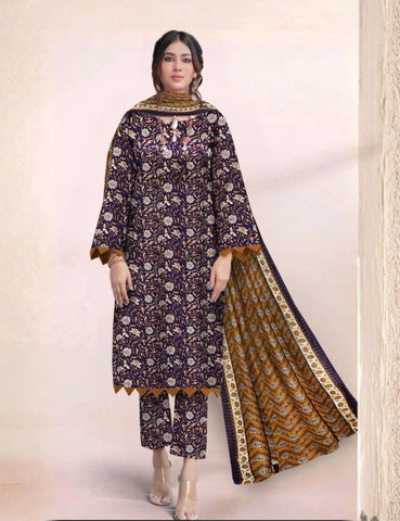 Taana Baana Printed Viscose 3-Pc TB-4305