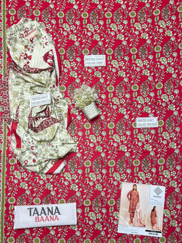Taana Baana Printed Viscose 3-Pc TB-4299