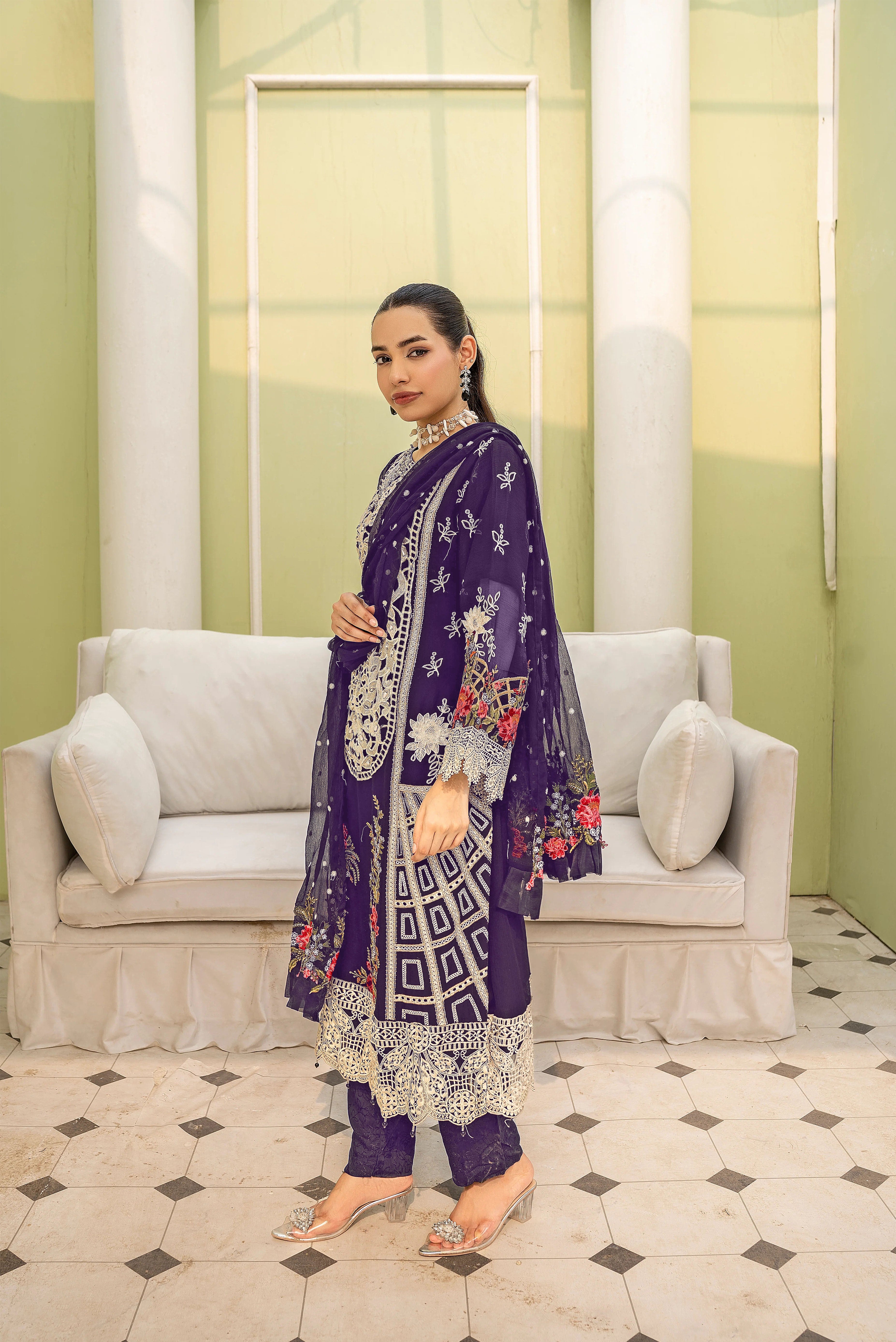 Zarmeen Emaan Premium Viscose Suit ZE-1751