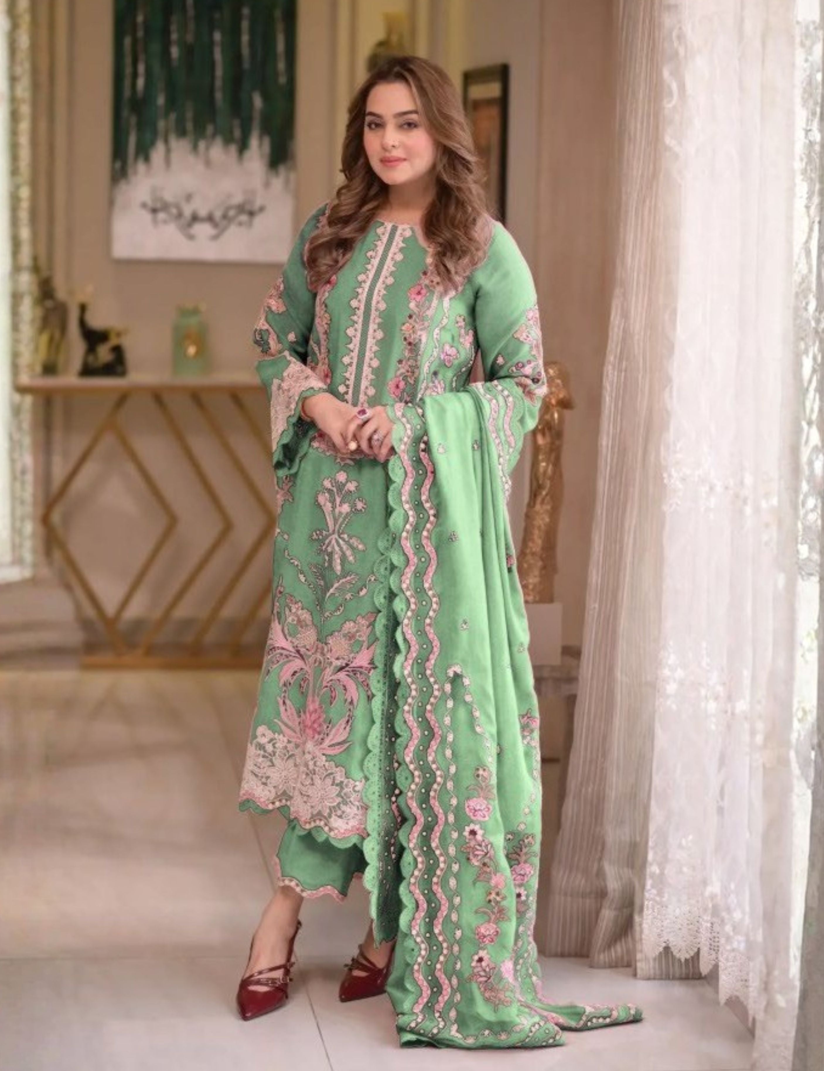 Zarmeen Emaan Premium Viscose Suit ZE-1935