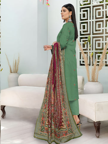 Zarmeen Emaan Emb Viscose 3-Pc ZE-4285