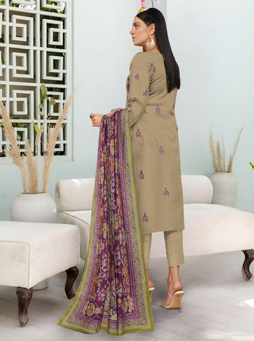 Zarmeen Emaan Emb Viscose 3-Pc ZE-4291