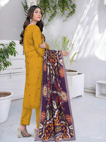 Zarmeen Emaan Emb Viscose 3-Pc ZE-4284