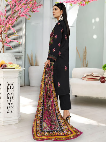 Zarmeen Emaan Emb Viscose 3-Pc ZE-4282