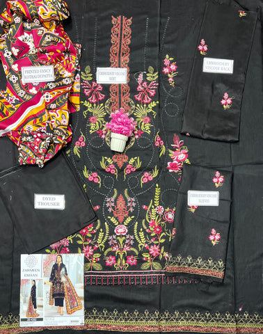 Zarmeen Emaan Emb Viscose 3-Pc ZE-4282