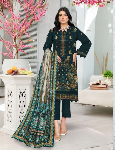 Zarmeen Emaan Emb Viscose 3-Pc ZE-4281