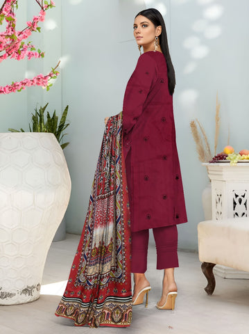 Zarmeen Emaan Emb Viscose 3-Pc ZE-4290
