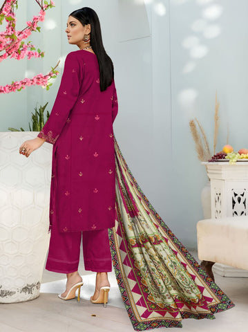 Zarmeen Emaan Emb Viscose 3-Pc ZE-4286