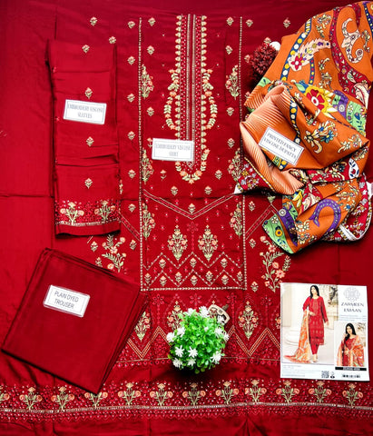Zarmeen Emaan Emb Viscose 3-Pc ZE2030-4150