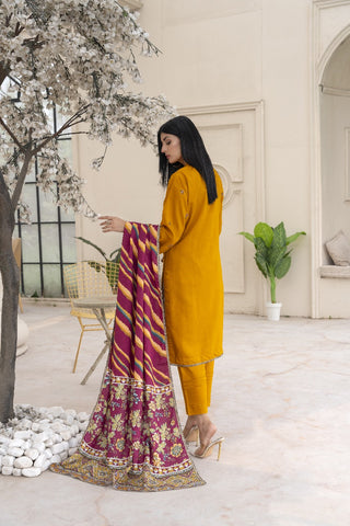 Zarmeen Emaan Emb Viscose 3-Pc ZE2030-4146