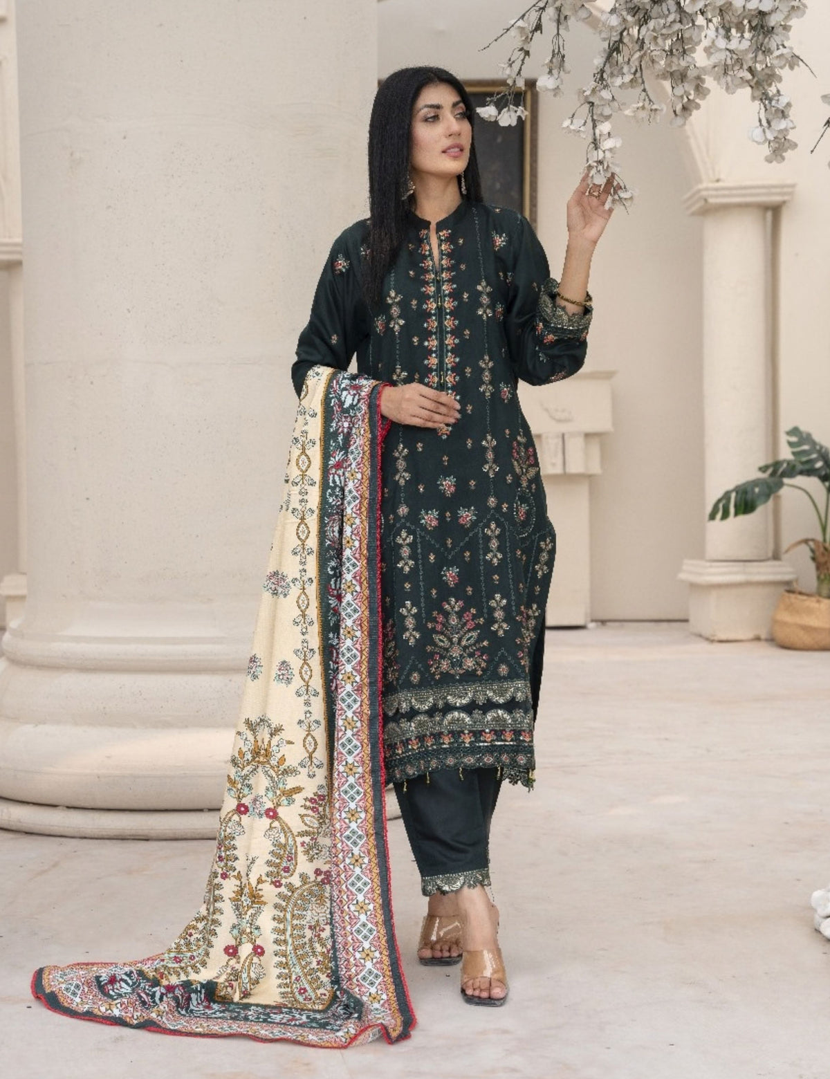 Zarmeen Emaan Emb Viscose 3-Pc ZE2030-4147