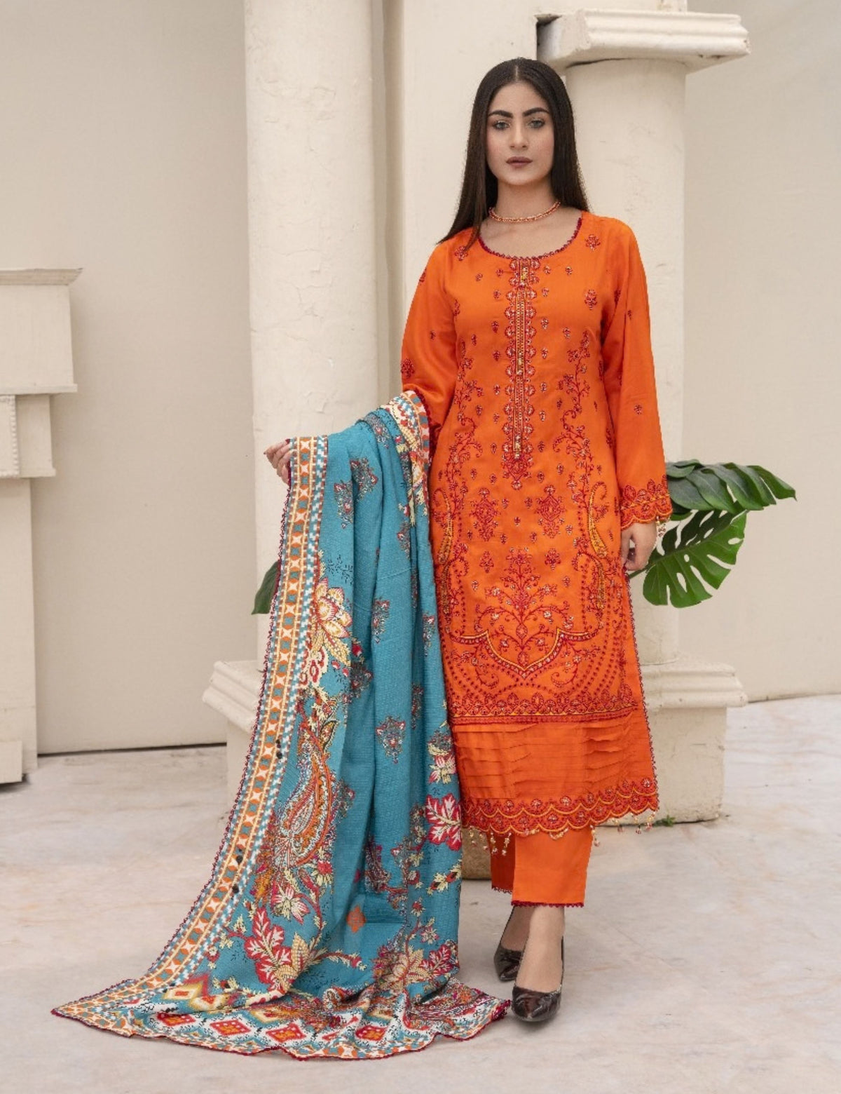 Zarmeen Emaan Emb Viscose 3-Pc ZE2030-4149