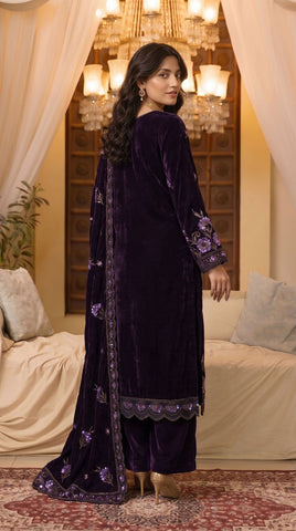 Zarmeen Emaan Premium Velvet Suit ZE-966 1