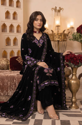 Zarmeen Emaan Premium Velvet Suit ZE-966 3