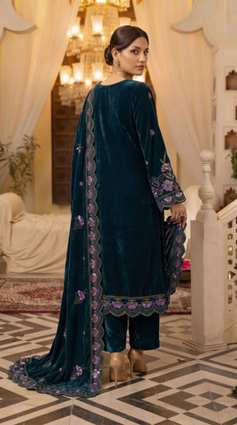 Zarmeen Emaan Premium Velvet Suit ZE-966 4