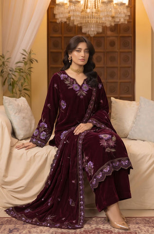 Zarmeen Emaan Premium Velvet Suit ZE-966 5