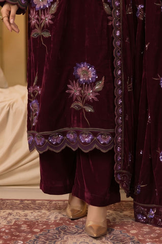 Zarmeen Emaan Premium Velvet Suit ZE-966 5