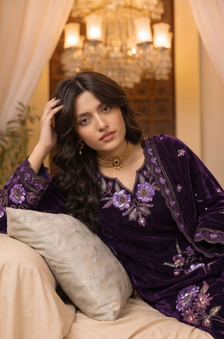 Zarmeen Emaan Premium Velvet Suit ZE-966 1