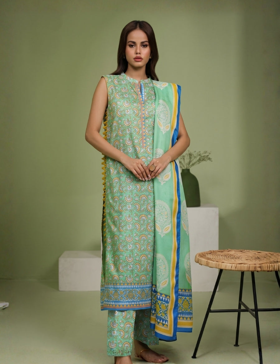 Zellbury Printed Lawn Suit 3pc 01