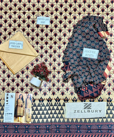 Zellbury Printed Lawn Suit 3pc 04