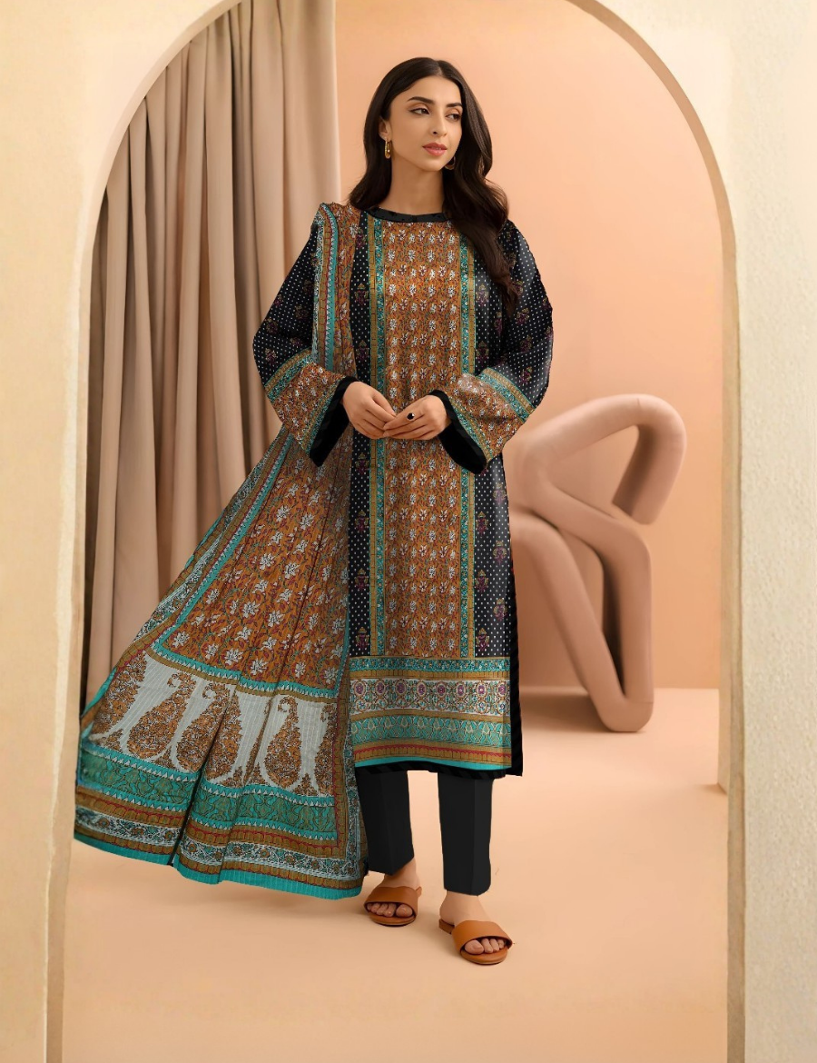 Zellbury Printed Lawn Suit 3pc 09