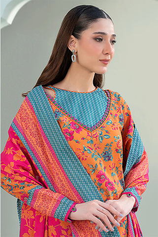 Zellbury Unstitched Printed Linen 3-Pc
