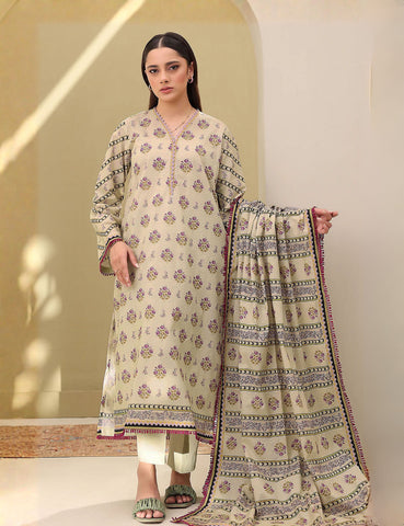Zellbury Unstitched Printed Linen 3-Pc