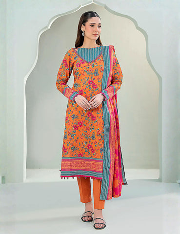 Zellbury Unstitched Printed Linen 3-Pc
