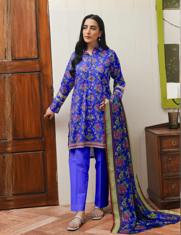 Zellbury Unstitched Printed Linen 3-Pc
