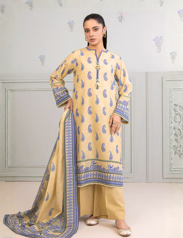 Zellbury Unstitched Printed Linen 3-Pc