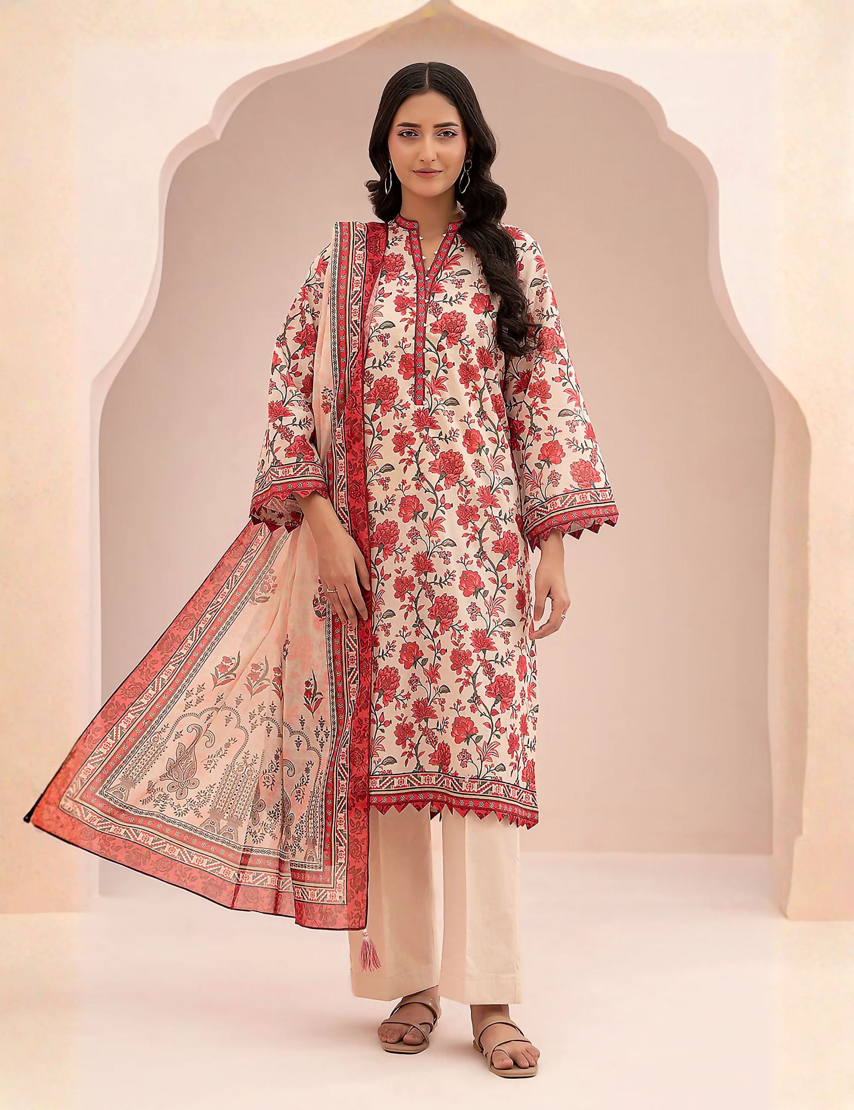 Zellbury Unstitched Printed Linen 3-Pc