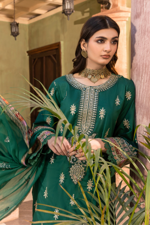 Premium EMB 3PC Zarmeen & Emaan Z.E-713 - Image 4